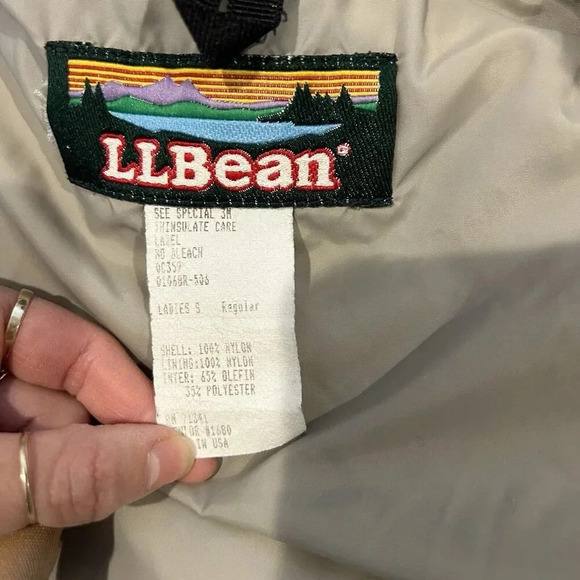 VTG LL Bean Penobscot Parka Jacket Women's S Full Zip Coat‎ Hood USA Made - Picture 8 of 11